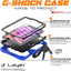 [G-SHOCK Case] Heavy Duty Long Survival Screen Protector Case for Apple iPad Mini 7 / Mini 6 8.3" [7th / 6th Generation]