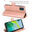 [Wallet Case] Protective Cover with Cash & Card Holder, Stand and Wrist Strap For Motorola Moto E13