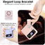 Samsung Galaxy Z Flip 4 / Flip 3 Case, Z Flip 4/3 Leather Case with Leather Finger Holder, Hard PC Shockproof Protective Bumper Case