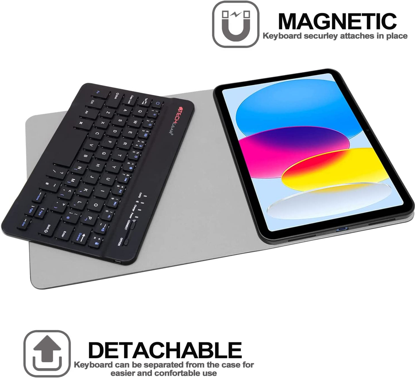 [Strike Folio] Keyboard Case for Apple iPad 11th & 10th Generation, iPad 2025 / 2022