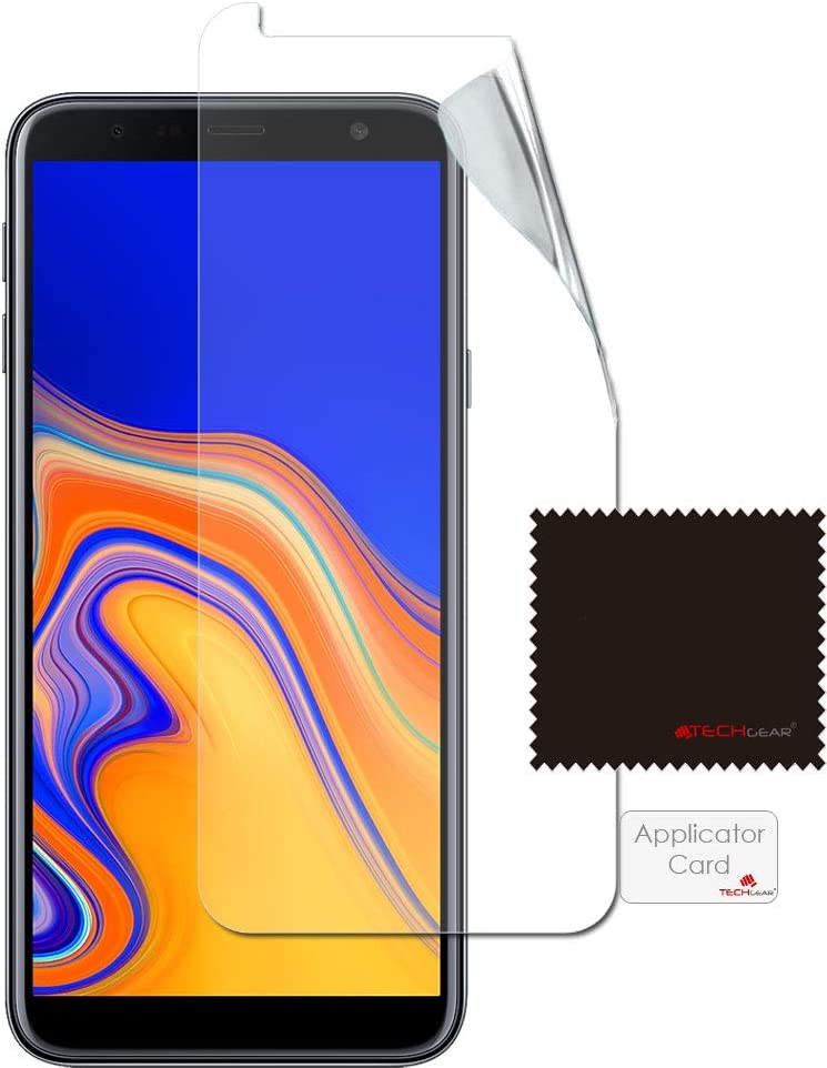 [5 Pack] Screen Protectors for Samsung Galaxy J6 Plus, J6+ 2018 Clear Lcd Screen Protectors Cover Guards Compatible with Samsung Galaxy J6+