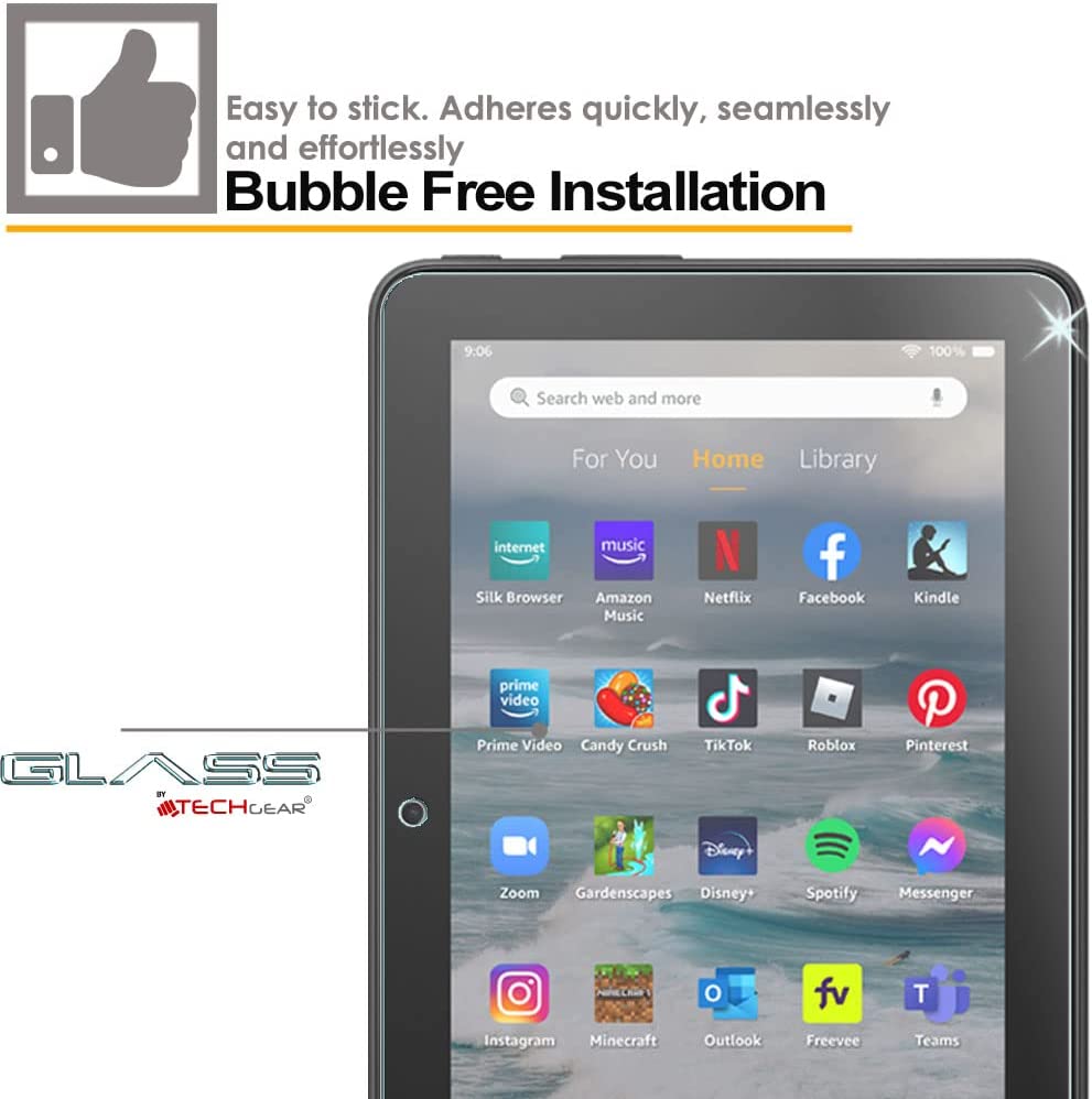 Amazon Fire 7 & Fire Kids Edition 7" (12th Generation / 2022) Tempered Glass Screen Protectors