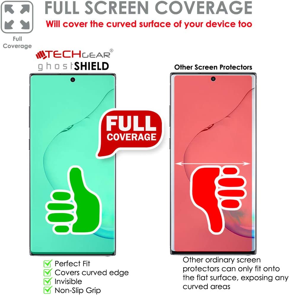 TECHGEAR Screen Protector fits Samsung Galaxy Note 20 Ultra [Screen Angel Edition][Case Friendly] [Bubble Free] [FULL Screen Coverage] TPU Film