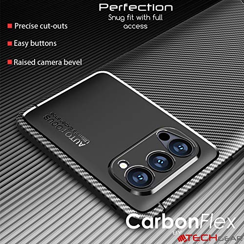 [CarbonFlex Case] Premium Shockproof Soft Slim Cover with Carbon Fibre Effect For Oppo Reno4 Pro 5G