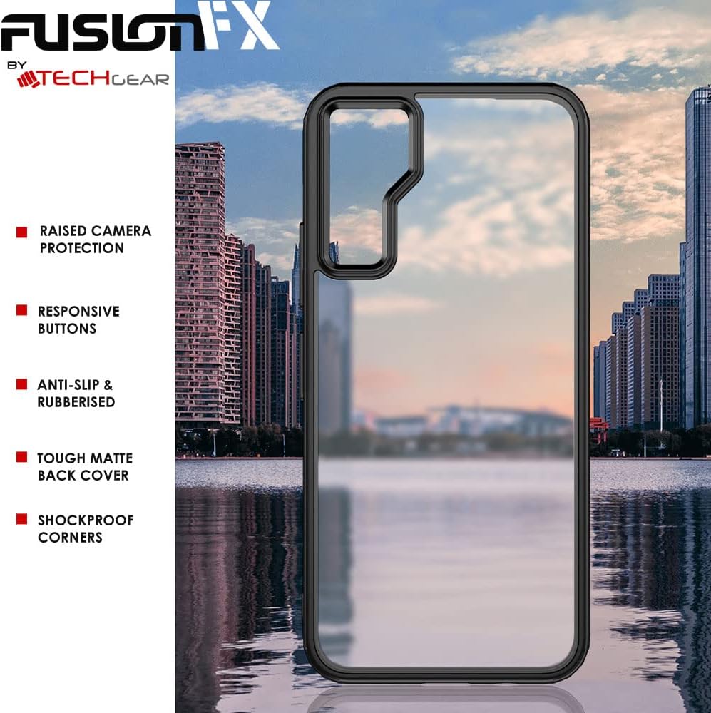 [Fusion FX Case] Slim & Light Tough Fused Gel Bumper & Hard Back Matte Case for Samsung Galaxy A34 5G