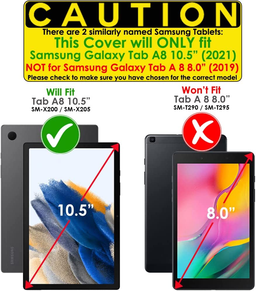 Samsung Galaxy Tab A8 10.5" (SM-X200 Series) Anti Glare, Matte Tempered Glass Screen Protectors