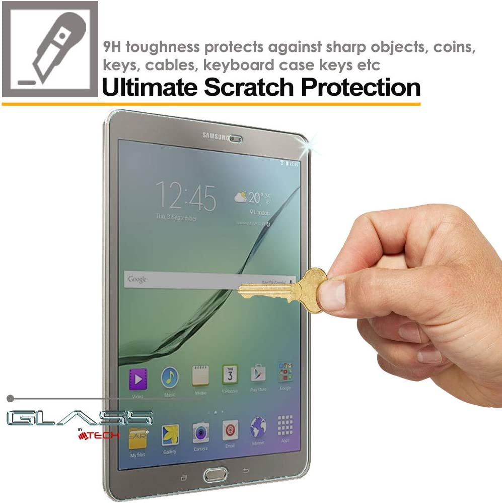 TECHGEAR Anti Spy Screen Protector Compatible for Samsung Galaxy Tab S3 9.7" (SM-T820 Series) - PRIVACY GLASS Edition Screen Protector