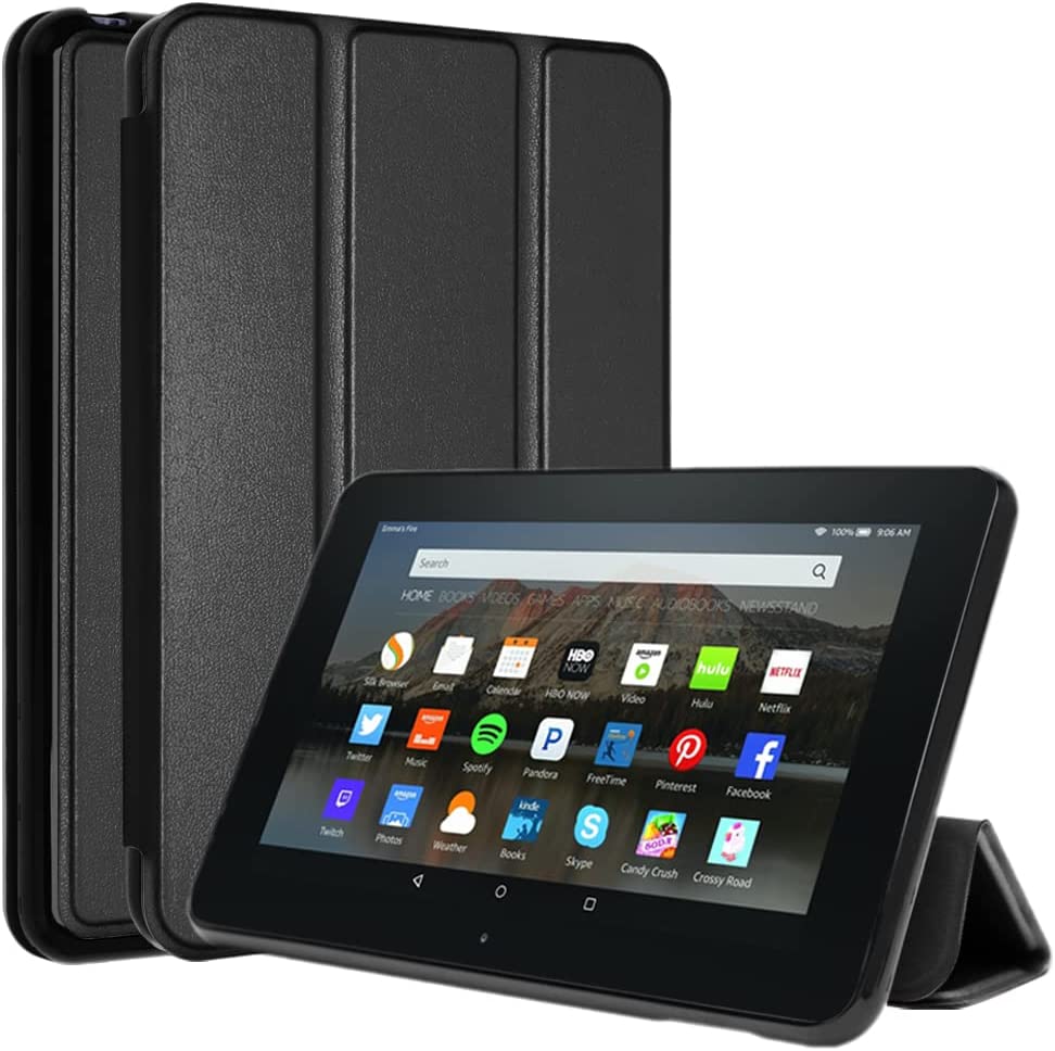 [Smart Case] Slim Stand Cover with Auto Sleep/Wake for Amazon Fire 7 (2022 / 12th Generation)