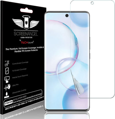 TECHGEAR [3 Pack] Screen Protector fits Honor 50 5G [Screen Angel Edition] [Bubble Free] [FULL Screen Coverage] HD Clear Flexible TPU Film
