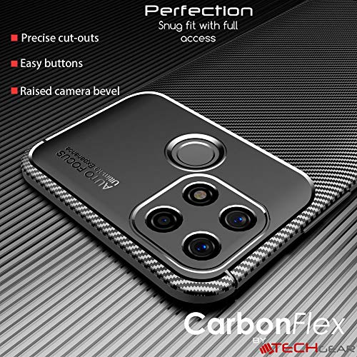 [CarbonFlex Case] Premium Shockproof Soft Slim Cover with Carbon Fibre Effect For Oppo A15 / A15s