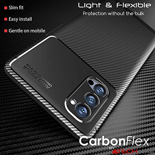 [CarbonFlex Case] Premium Shockproof Soft Slim Cover with Carbon Fibre Effect For Oppo Reno4 Pro 5G