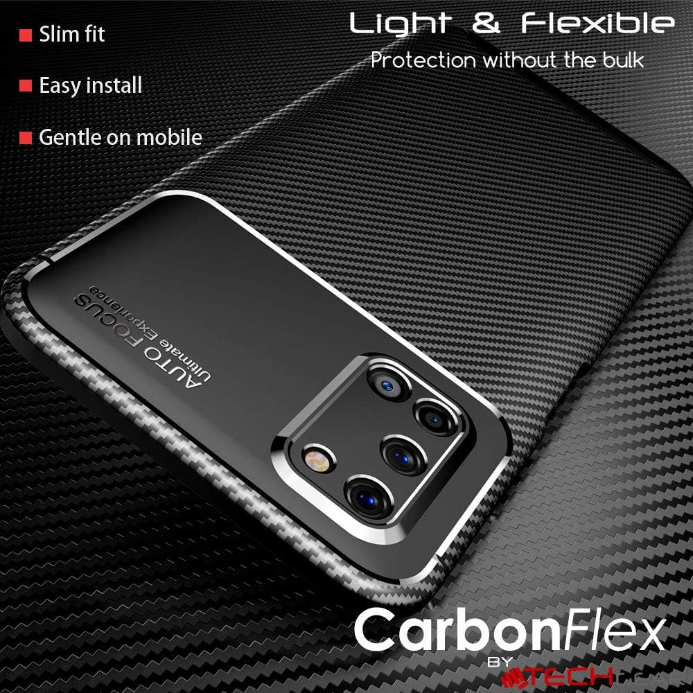 [CarbonFlex Case] Premium Shockproof Soft Slim Cover with Carbon Fibre Effect For Oppo A72 / A52 / A92