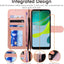 [Wallet Case] Protective Cover with Cash & Card Holder, Stand and Wrist Strap For Motorola Moto E13