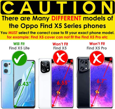 [Fusion Armour Case] Premium Hybrid Tough Heavy Duty, Clear Back, Bumper Case for Oppo Find X5 Lite 5G