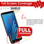 [3 Pack] TECHGEAR Screen Protectors to fit Samsung Galaxy A8 2018 [ghostSHIELD Edition] Flexible TPU Screen Protector with Full Screen Coverage