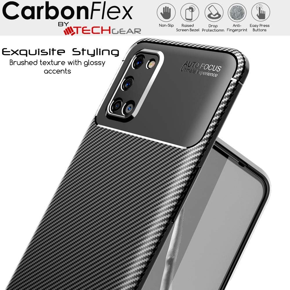 [CarbonFlex Case] Premium Shockproof Soft Slim Cover with Carbon Fibre Effect For Oppo A72 / A52 / A92