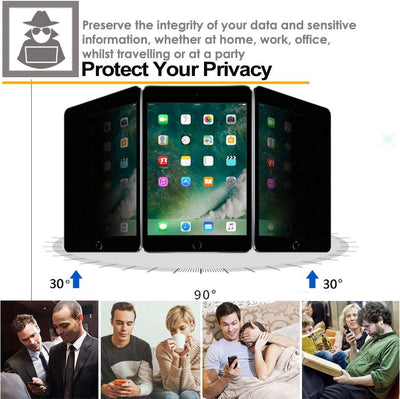 Apple iPad 9.7" (6th/5th Generation, 2018/2017) Anti Spy, Privacy Tempered Glass Screen Protectors