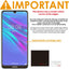 [3 Pack] TECHGEAR Screen Protectors for Huawei Y6s / Y6 2019, Honor 8A - CLEAR LCD Screen Protectors Cover Guards
