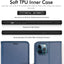 [Wallet Case] Protective Cover with Cash & Card Holder, Stand and Wrist Strap For Apple iPhone 12 Pro Max