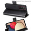 [Wallet Case] Protective Cover with Cash & Card Holder, Stand and Wrist Strap For Samsung Galaxy A02s