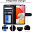 [Wallet Case] Protective Cover with Cash & Card Holder, Stand and Wrist Strap For Samsung A14 5G