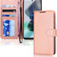 [Wallet Case] Protective Cover with Cash & Card Holder, Stand and Wrist Strap For Motorola Moto G13 / Moto G23