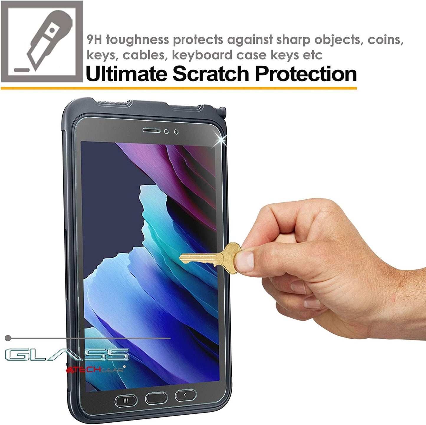 Samsung Galaxy Tab Active 3 SM-T570 / T575 / T577 Anti Glare, MATTE Tempered Glass Screen Protector