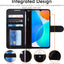 [Wallet Case] Protective Cover with Cash & Card Holder, Stand and Wrist Strap For Honor X6 4G / Honor X8 5G