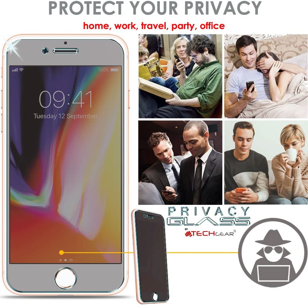 iPhone 8 Plus / 7 Plus Anti Spy, Privacy Tempered Glass Screen Protectors