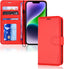 [Wallet Case] Protective Cover with Cash & Card Holder, Stand and Wrist Strap For Apple iPhone 14
