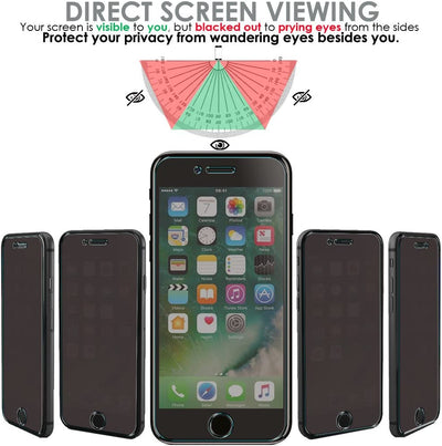 iPhone 8 Plus / 7 Plus Anti Spy, Privacy Tempered Glass Screen Protectors