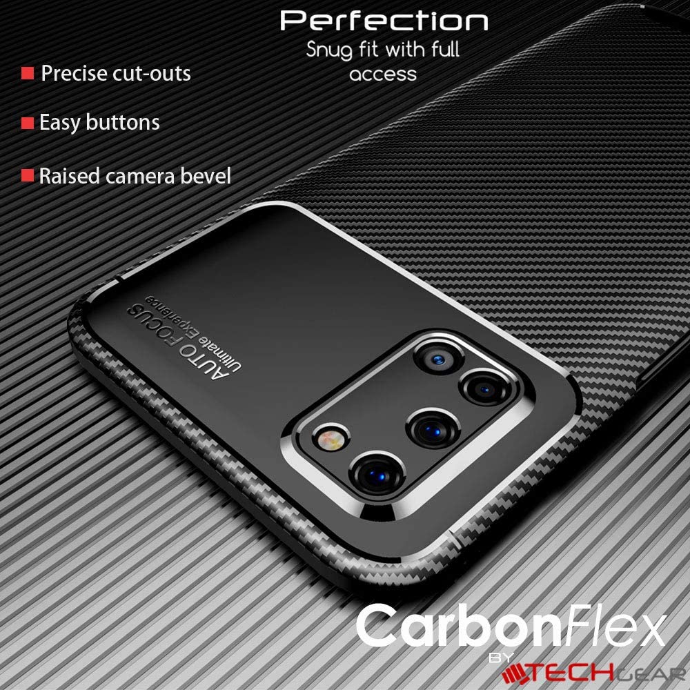 [CarbonFlex Case] Premium Shockproof Soft Slim Cover with Carbon Fibre Effect For Oppo A72 / A52 / A92