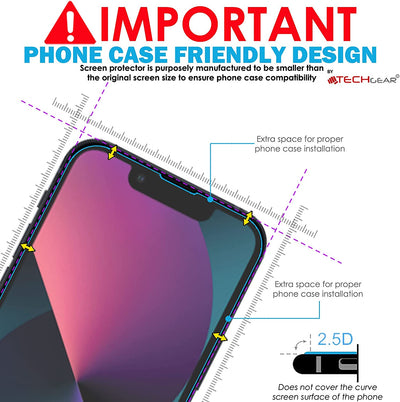 iPhone 13 / iPhone 13 Pro Tempered Glass Screen Protectors