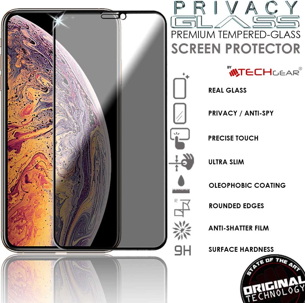 iPhone 12 Pro Max Anti Spy, Privacy Full Coverage 3D Tempered Glass Screen Protectors