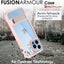 [Fusion Armour Kickstand] Tough Rugged Protective Kickstand Clear Case for Apple iPhone 14