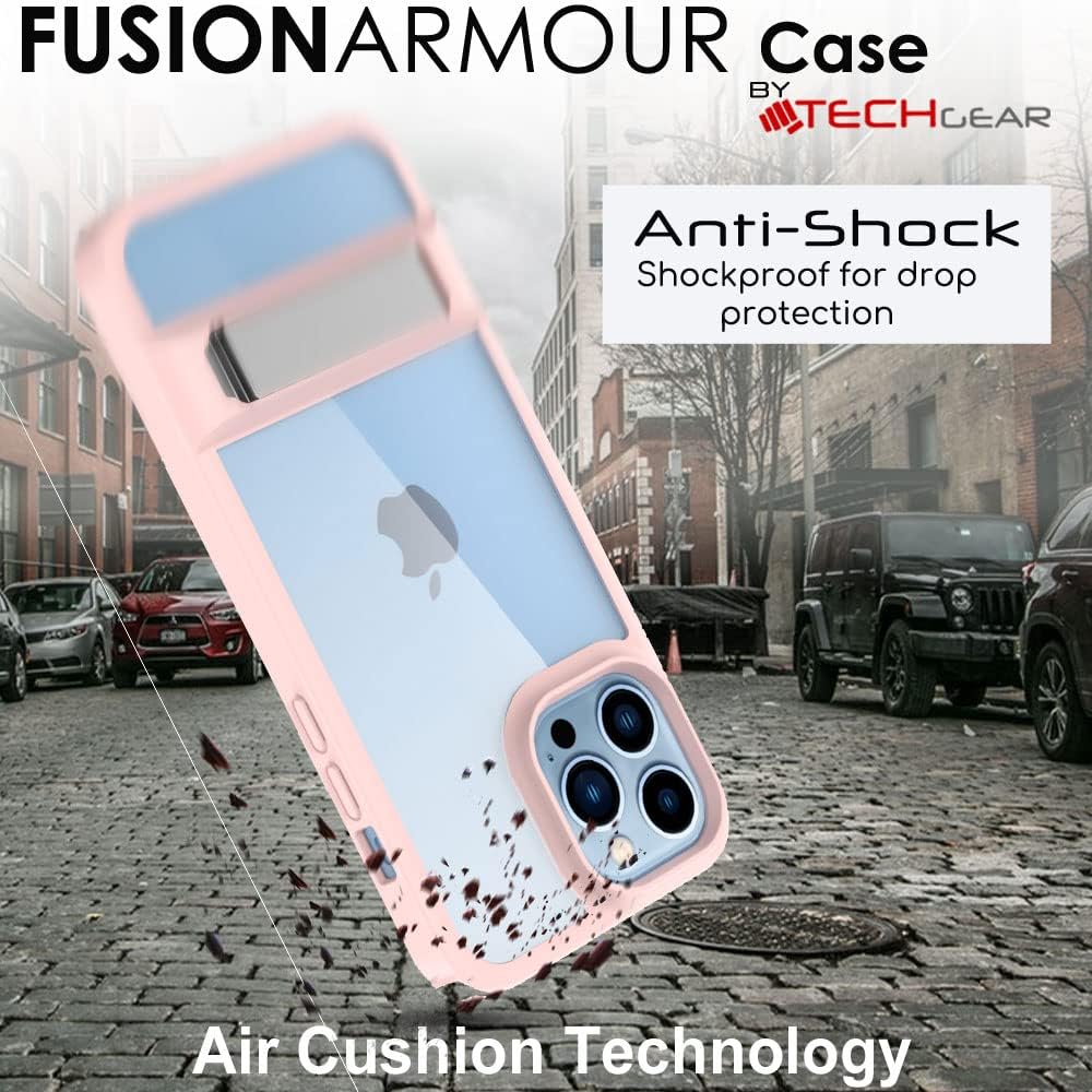 [Fusion Armour Kickstand] Tough Rugged Protective Kickstand Clear Case for Apple iPhone 14