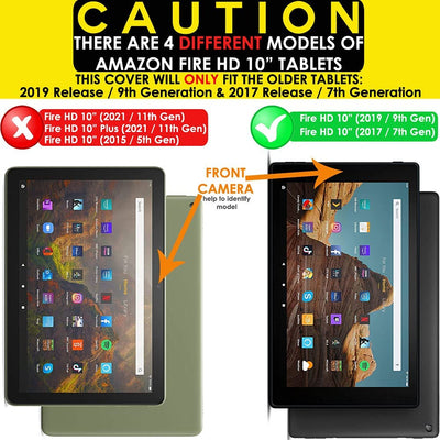 Amazon Fire HD 10" Tablet (2019 / 2017, 9th / 7th Generation) Anti-Glare, MATTE Tempered Glass Screen Protector