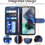 [Wallet Case] Protective Cover with Cash & Card Holder, Stand and Wrist Strap For Motorola Moto G13 / Moto G23