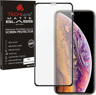iPhone 11 Pro / iPhoen XS / X Anti Glare, Matte Full Coverage 3D Tempered Glass Screen Protectors