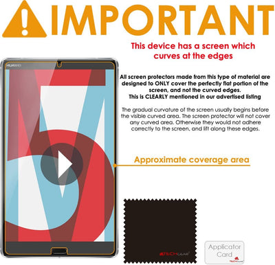 Huawei MediaPad M5 8 (8.4" Screen) Clear Film Screen Protectors