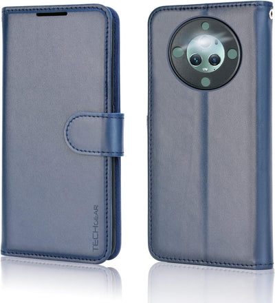 [Wallet Case] Protective Cover with Cash & Card Holder, Stand and Wrist Strap For Honor Magic 5 Lite 5G