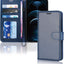 [Wallet Case] Protective Cover with Cash & Card Holder, Stand and Wrist Strap For Apple iPhone 12 Pro Max
