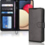 [Wallet Case] Protective Cover with Cash & Card Holder, Stand and Wrist Strap For Samsung Galaxy A02s