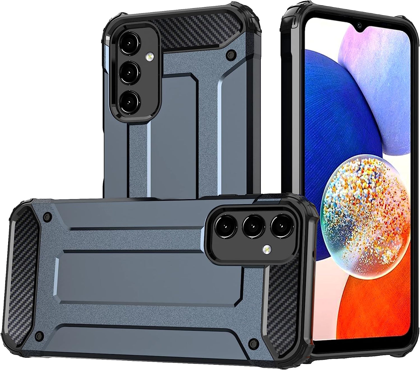 Tough Armoured Case for Samsung Galaxy A14 5G  - ShockProof, Rugged, Sturdy, Heavy Duty Protective Impact Case Cover