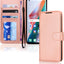 [Wallet Case] Protective Cover with Cash & Card Holder, Stand and Wrist Strap For Oppo Find X3 Pro 5G