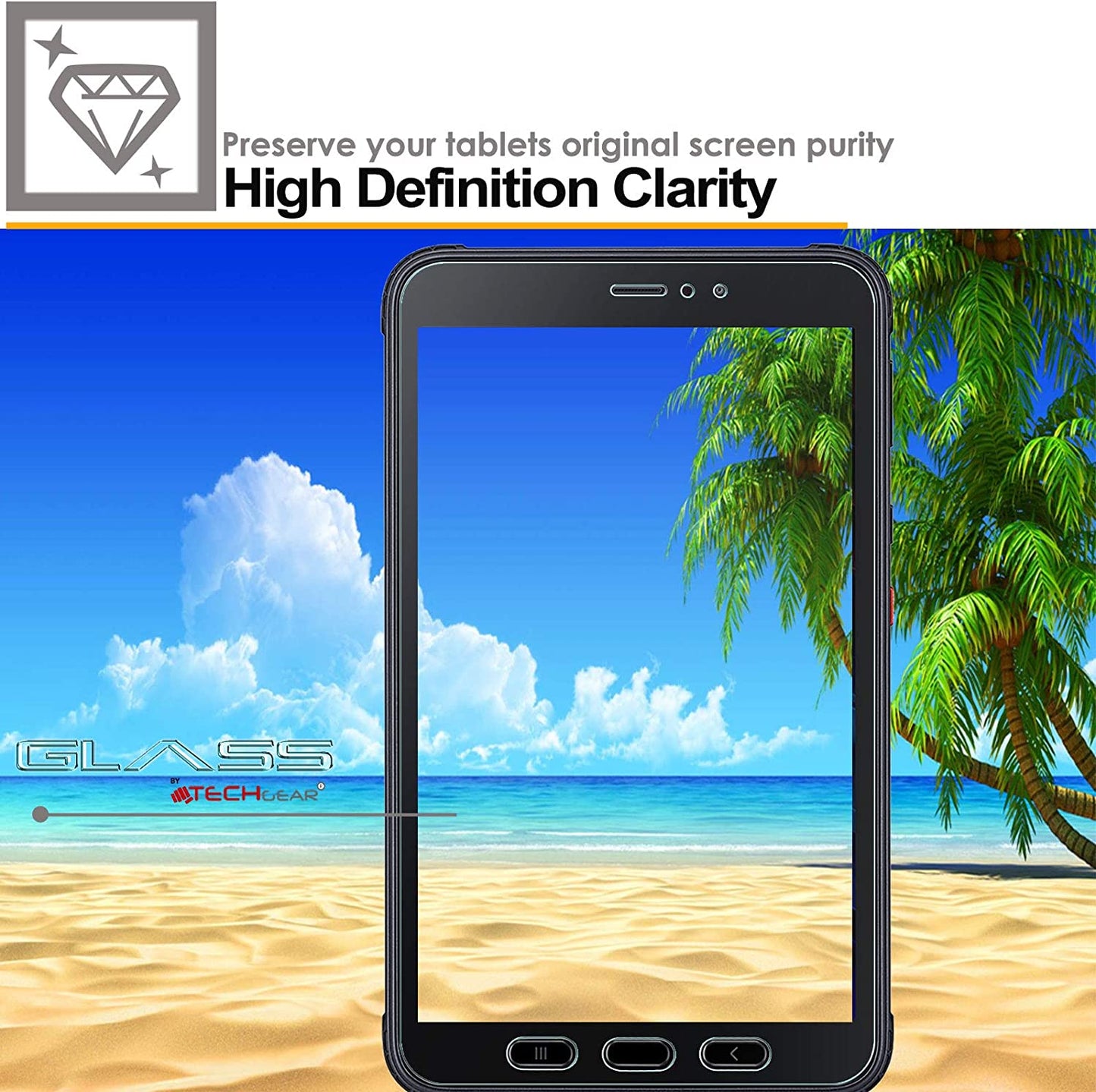 Samsung Galaxy Tab Active 3 8" (SM-T570 / T575 / T577) Tempered Glass Screen Protector