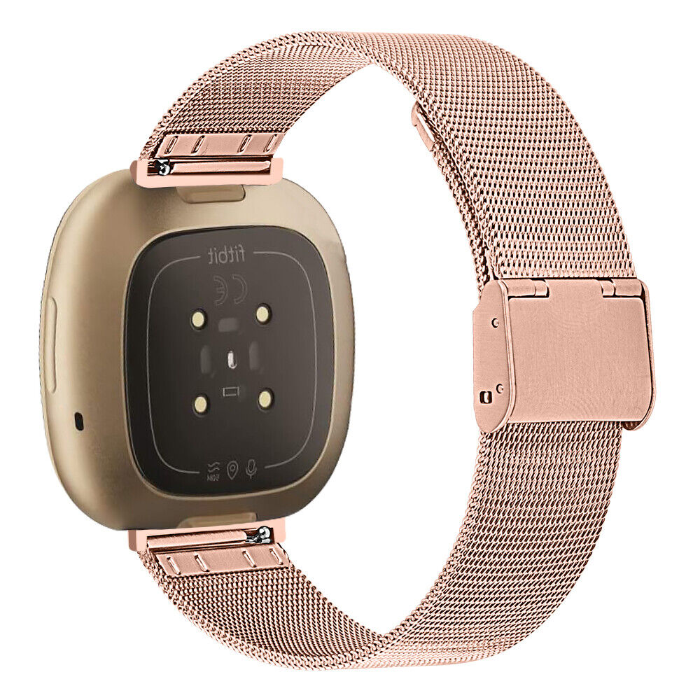 Milanese Stainless Steel Watch Band for Fitbit Versa 4, 3 & Fitbit Sense 2, 1