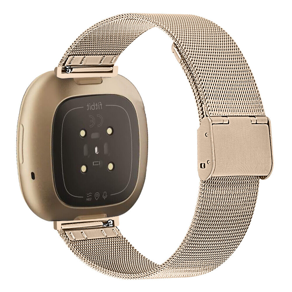 Milanese Stainless Steel Watch Band for Fitbit Versa 4, 3 & Fitbit Sense 2, 1