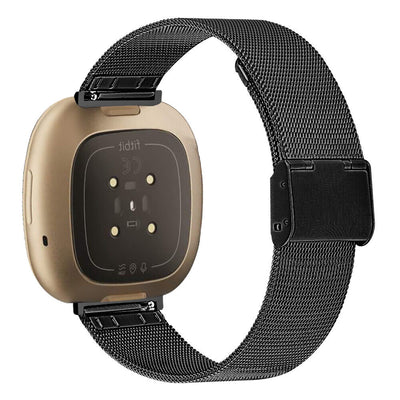 Milanese Stainless Steel Watch Band for Fitbit Versa 4, 3 & Fitbit Sense 2, 1