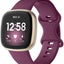 Soft SILICONE Watch Band for Fitbit Versa 4, 3 and Fitbit Sense 2, 1